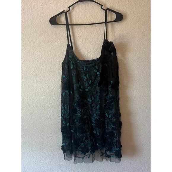 Free People Pure Heart Beaded Mini Dress Size Small - Picture 3 of 14
